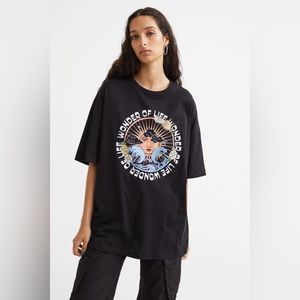 H&M Oversized Printed T-Shirt